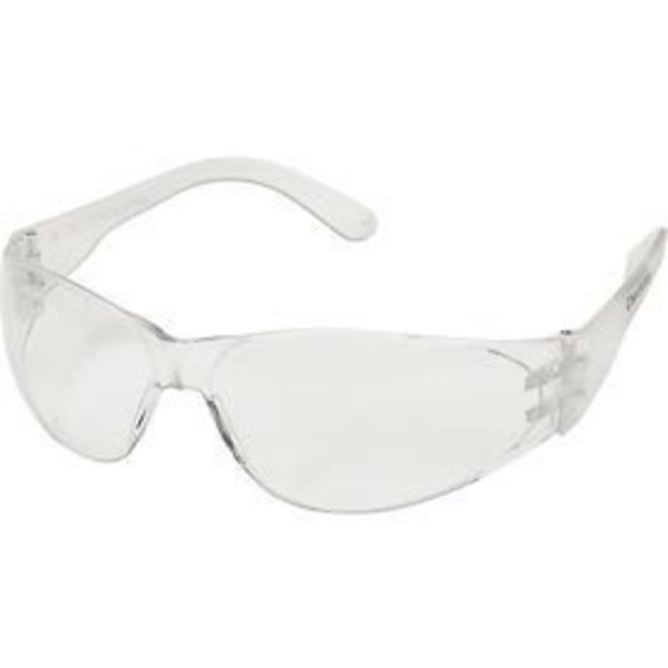 Mcr Safety MCR Safety CL110 Crews Checklite Safety Glasses, Clear Lens, Clear Frame, Anti-Scratch CL110